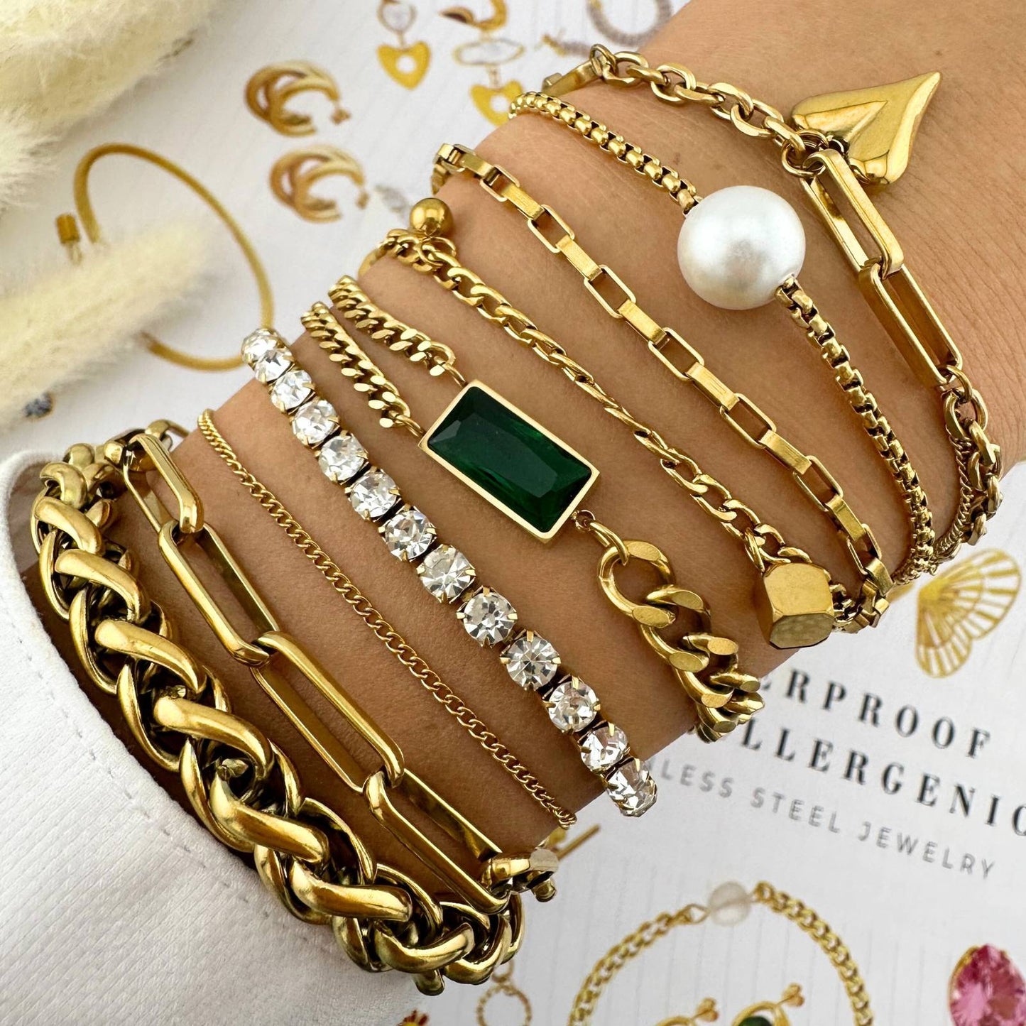 The Everyday Sparkle Bracelet – Waterproof 18K Gold-Plated
