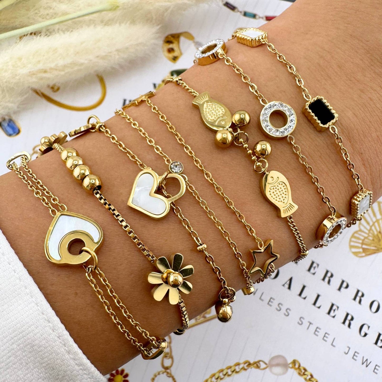 The Meadow Bloom Bracelet – Waterproof 18K Gold-Plated
